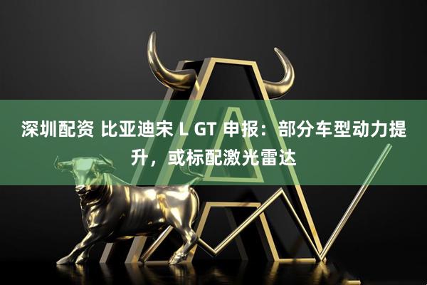 深圳配资 比亚迪宋 L GT 申报：部分车型动力提升，或标配激光雷达